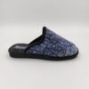 Zapatilla chinela letras azul d'espinosa.