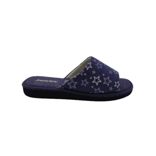 zapatilla abierta estrellas azul Berevere