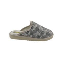 Zapatilla verano mujer abierta talón gris/plata d'espinosa