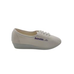 zapatilla lona mujer cordón cuña blanco Norteñas