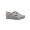 Zueco cerrado picado velcro blanco Postigo