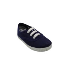 Alternative view of Zapatilla lona inglés cordón azul Vulca-Bicha.