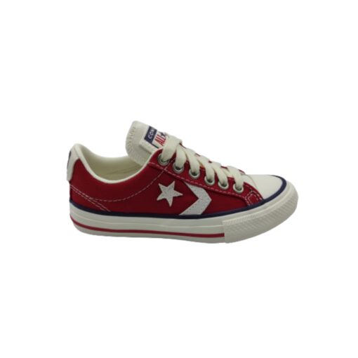 Converse verano bajo lona rojo-beige