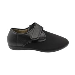 Zapatilla velcro pala licra negro Doctor Cutillas