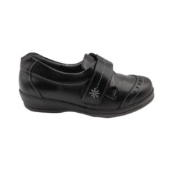 zapato especial diabéticos velcro negro Suave.