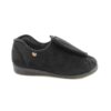 Zapatilla juanetera velcro negro La Cadena