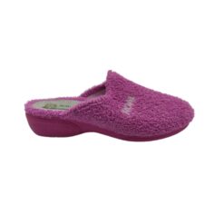 zapatilla de casa chinela rizo fucsia Roal