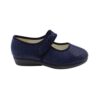 Zapatilla merceditas mujer velcro azul Doctor Cutillas