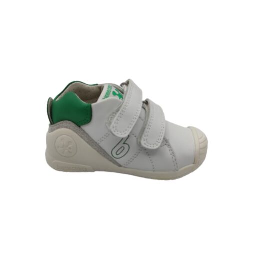 deportivo biomecanics piel velcro blanco-verde