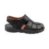 sandalia hombre piel negro Leyland