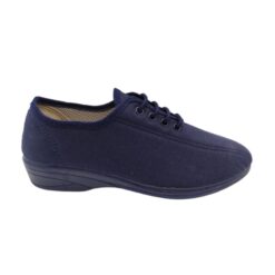 zapatilla cordón lona azul marino Norteñas