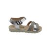 sandalia niña tiras plata-oro Dardos