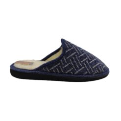 zapatilla chinela lana jaspeado azul Sual Slippers