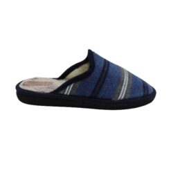 Zapatilla chinela lana rayas azul Sual Slippers