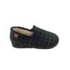 Zapatilla niño cuadros verde La Cadena