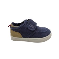 Lois alpargata niño velcro azul.