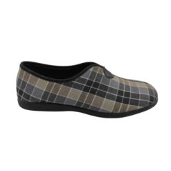 Zapatilla verano hombre cuadros negro Andinas.