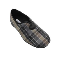 Alternative view of Zapatilla verano hombre cuadros negro Andinas.