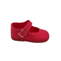 Zapatilla merceditas broche lona coral Vulca-Bicha.