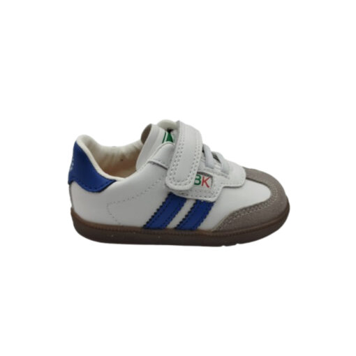 Pablosky deportivo blanco-azul velcro.