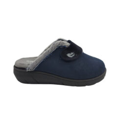 Plumaflex chinela velcro azul mujer.