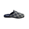 Zapatilla chinela cuadros azul Andinas.