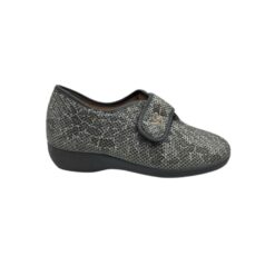 Zapatilla velcro gris Vulca-Bicha.