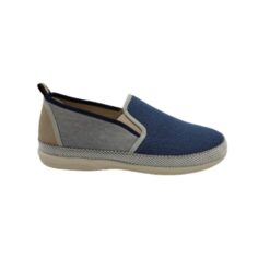 Zapatilla hombre lona gris-marino Vulca-Bicha.