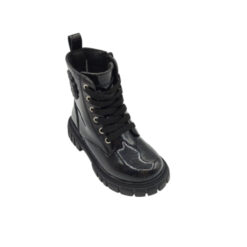 Alternative view of Botín glitter negro Conguitos.