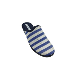 Alternative view of Zapatilla chinela cuña azul-blanco Andinas.