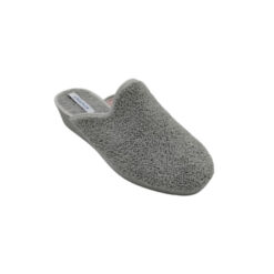 Alternative view of Zapatilla chinela cuña rizo gris Andinas.